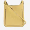 Mcm Yellow Leather Mini Himmel Hobo Crossbody Bag In Yellow