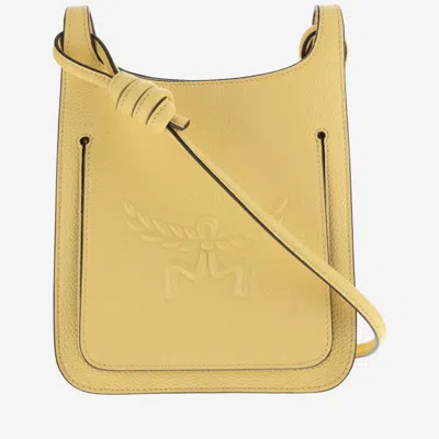 MCM YELLOW HIMMEL MINI SHOULDER BAG
