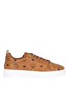 Mcm Neo Terrain Visetos Lo Sneakers In Brown