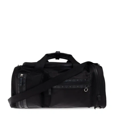 Mcm Zipper Travel Bag In Black