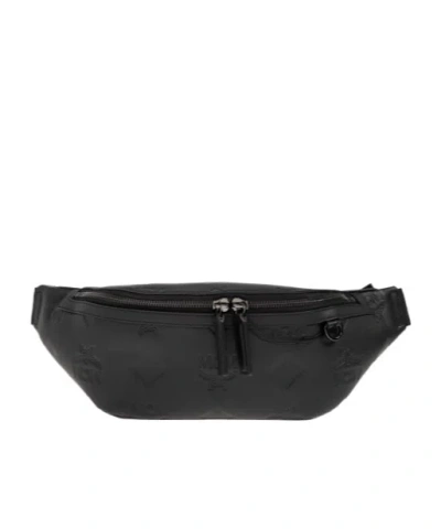 Mcm Zippered Chest Bag In Red
