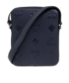 Mcm Zippered Shoulder Bag In Black
