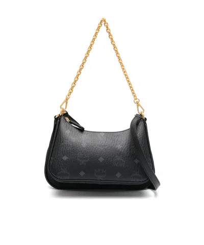 MCM MCM LOGO PRINTED AREN HOBO BAG