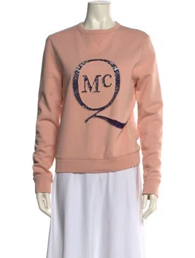 Pre-owned Mcq By Alexander Mcqueen 2013 Graphic Print Sweatshirt In Pink
