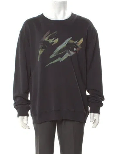 Pre-owned Mcq By Alexander Mcqueen 2013 Imprimé Pattern Sweatshirt In Gray