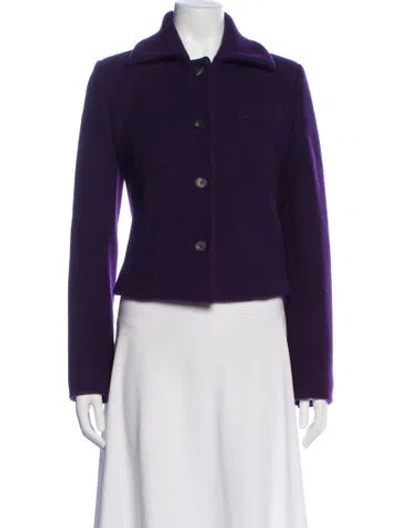 Pre-owned Mcq By Alexander Mcqueen 2013 Virgin Wool Jacket In Purple