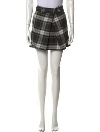 Pre-owned Mcq By Alexander Mcqueen 2014 Mini Skirt In Green
