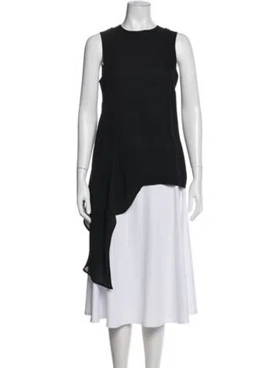 Pre-owned Mcq By Alexander Mcqueen 2014 Silk Top In Black