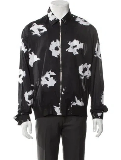 Pre-owned Mcq By Alexander Mcqueen 2015 Graphic Print Jacket W/ Tags In Black