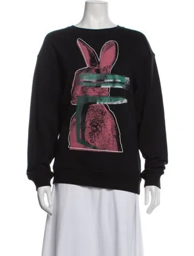 Pre-owned Mcq By Alexander Mcqueen 2016 Graphic Print Jacket In Black