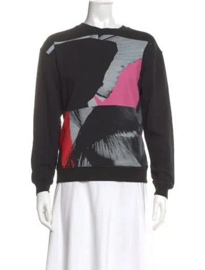 Pre-owned Mcq By Alexander Mcqueen 2016 Graphic Print Sweatshirt In Black
