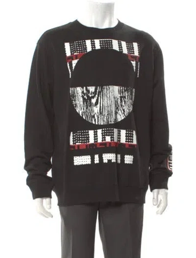 Pre-owned Mcq By Alexander Mcqueen 2016 Imprimé Pattern Sweatshirt In Black