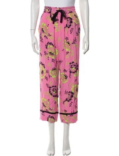 Pre-owned Mcq By Alexander Mcqueen 2018 Floral Print Pajamas W/ Tags In Pink