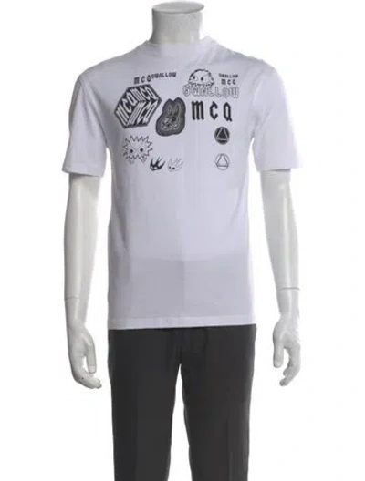 Pre-owned Mcq By Alexander Mcqueen 2018 Graphic Print T-shirt In White
