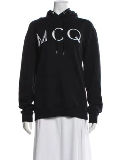 Pre-owned Mcq By Alexander Mcqueen 2021 Graphic Print Hoodie In Black