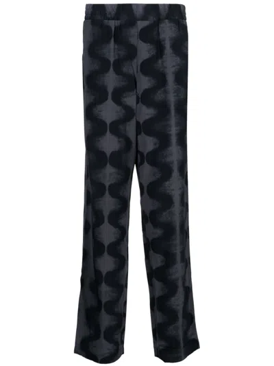 MCQ BY ALEXANDER MCQUEEN ABSTRACT-PRINT STRAIGHT-LEG TROUSERS