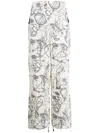 Mcq By Alexander Mcqueen Abstract-print Straight-leg Trousers