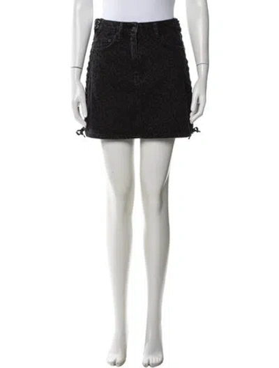 Pre-owned Mcq By Alexander Mcqueen Animal Print Mini Skirt W/ Tags In Black