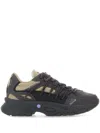 Mcq By Alexander Mcqueen Fabric And Suede Aratana Sneakers With Reinforced Heel In Black