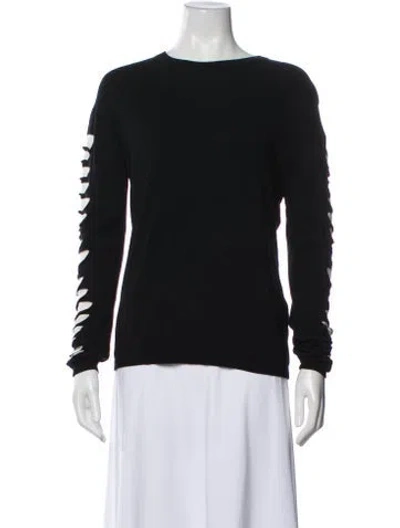 Pre-owned Mcq By Alexander Mcqueen Bateau Neckline Sweater In Black