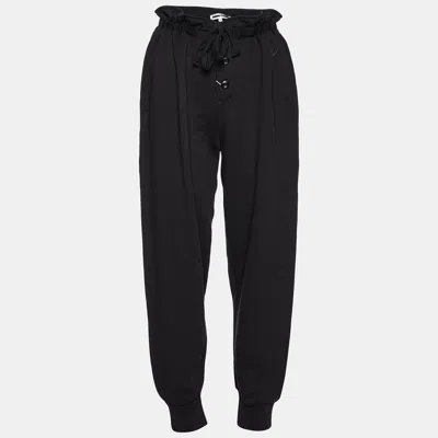Pre-owned Mcq By Alexander Mcqueen Black Cotton Jogger Pants L