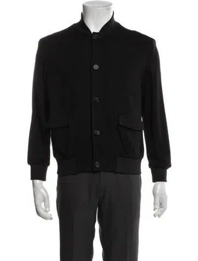 Pre-owned Mcq By Alexander Mcqueen Bomber Jacket In Black
