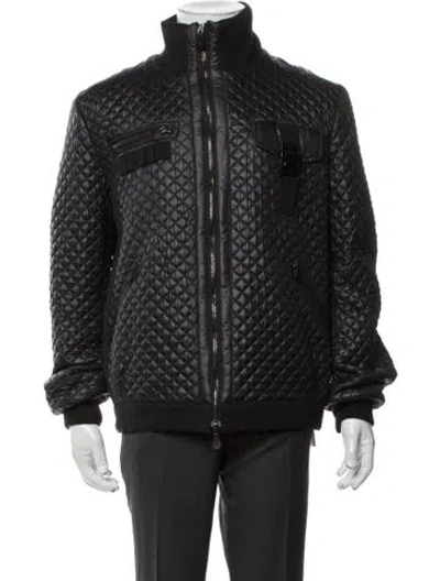 Pre-owned Mcq By Alexander Mcqueen Bomber Jacket In Black