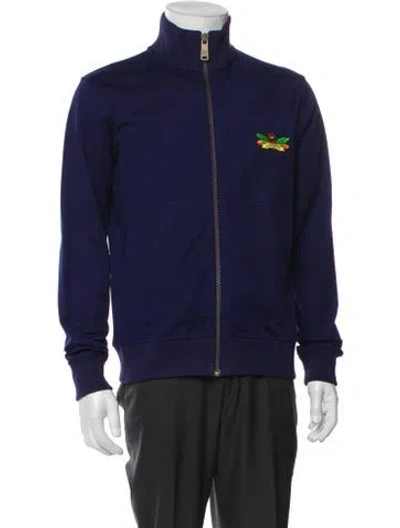 Pre-owned Mcq By Alexander Mcqueen Bomber Jacket In Blue