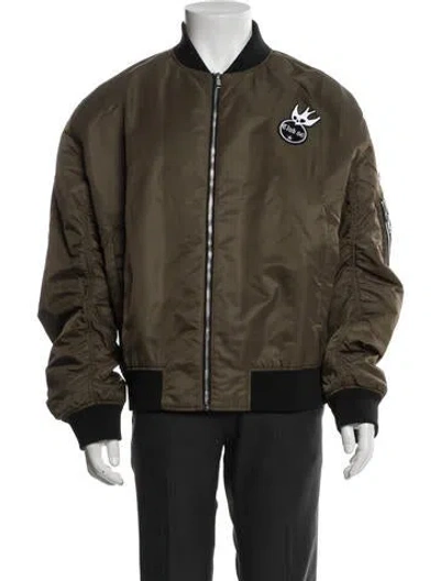 Pre-owned Mcq By Alexander Mcqueen Bomber Jacket In Green