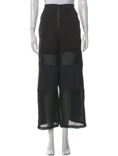 Pre-owned Mcq By Alexander Mcqueen Breathe Wide Leg Pants In Black