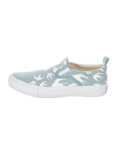Pre-owned Mcq By Alexander Mcqueen Canvas Printed Sneakers In Multi