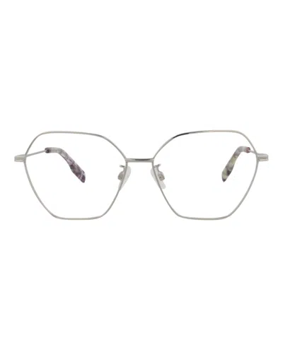 Mcq By Alexander Mcqueen Cat Eye-frame Metal Optical Frames In White