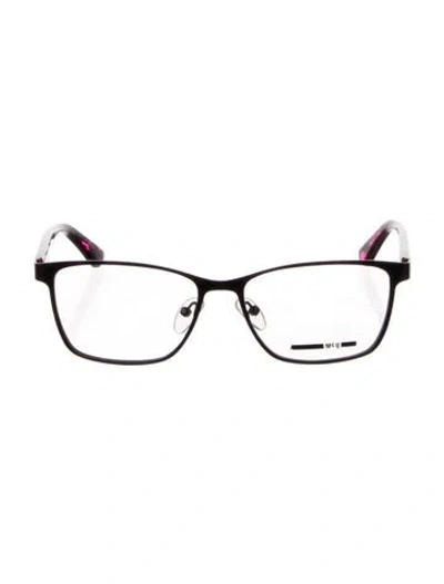 Pre-owned Mcq By Alexander Mcqueen Cat-eye Eyeglasses In Black