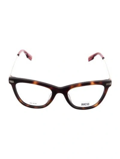 Pre-owned Mcq By Alexander Mcqueen Cat-eye Eyeglasses In Red