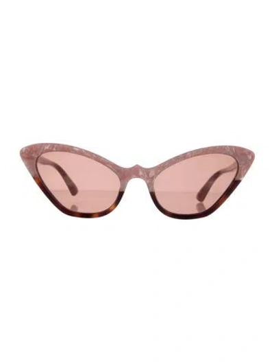 Pre-owned Mcq By Alexander Mcqueen Cat-eye Gradient Sunglasses In Pink