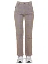 Mcq By Alexander Mcqueen High-waisted Flared Pants In Tan