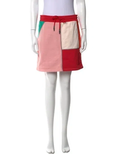 Pre-owned Mcq By Alexander Mcqueen Colorblock Pattern Mini Skirt In Multi