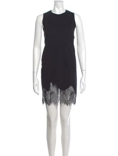 Pre-owned Mcq By Alexander Mcqueen Crew Neck Knee-length Dress In Black