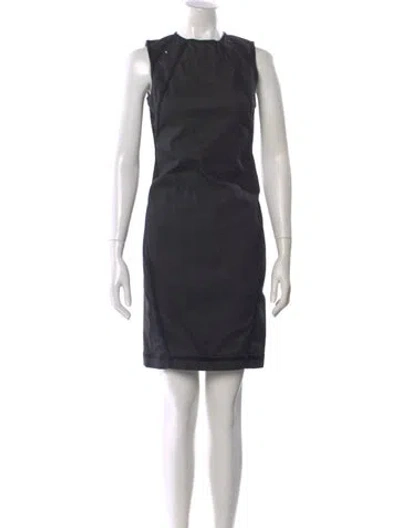 Pre-owned Mcq By Alexander Mcqueen Crew Neck Knee-length Dress In Gray