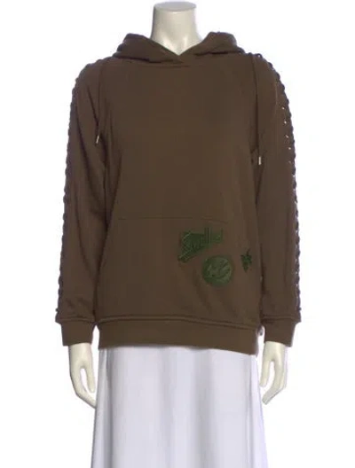 Pre-owned Mcq By Alexander Mcqueen Crew Neck Long Sleeve Sweatshirt In Brown