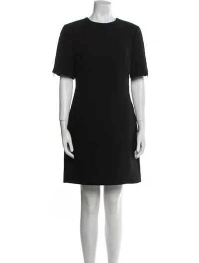 Pre-owned Mcq By Alexander Mcqueen Crew Neck Mini Dress In Black