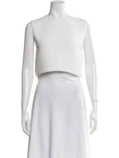 Pre-owned Mcq By Alexander Mcqueen Crew Neck Sleeveless Crop Top W/ Tags In Neutrals