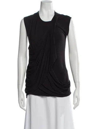 Pre-owned Mcq By Alexander Mcqueen Crew Neck Sleeveless Top In Black