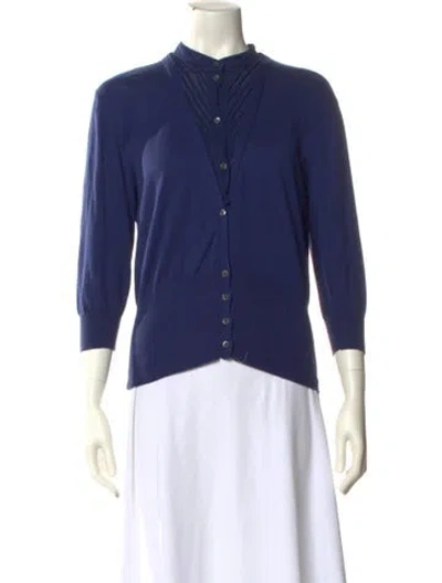 Pre-owned Mcq By Alexander Mcqueen Crew Neck Sweater In Blue
