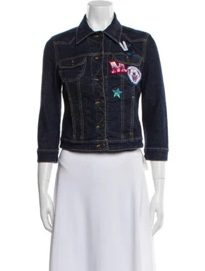 Pre-owned Mcq By Alexander Mcqueen Denim Jacket In Blue