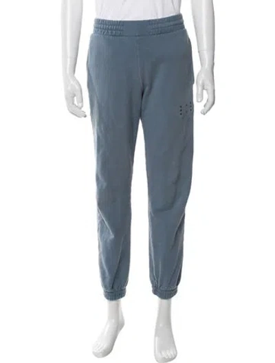 Pre-owned Mcq By Alexander Mcqueen Embroidered Accent Lounge Bottoms In Blue