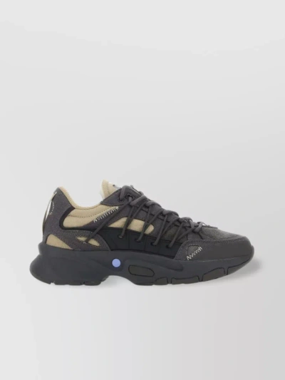 Mcq By Alexander Mcqueen Fabric And Suede Aratana Sneakers With Reinforced Heel In Multi