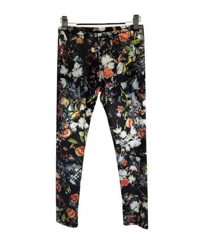Mcq By Alexander Mcqueen Floral Pattern Casual Pants In Black