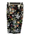 Mcq By Alexander Mcqueen Floral Pattern Skirt In Black