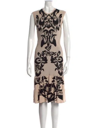 Pre-owned Mcq By Alexander Mcqueen Floral Print Midi Length Dress